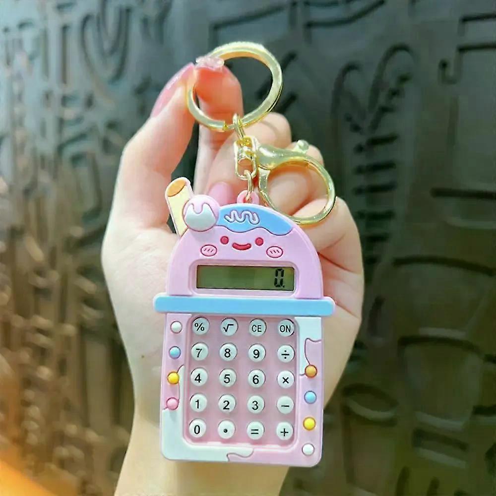 Kawaii Mini Calculator Portable Candy Color 8 Digits Display School Supplies Maze Lightweight Student Stationery Student