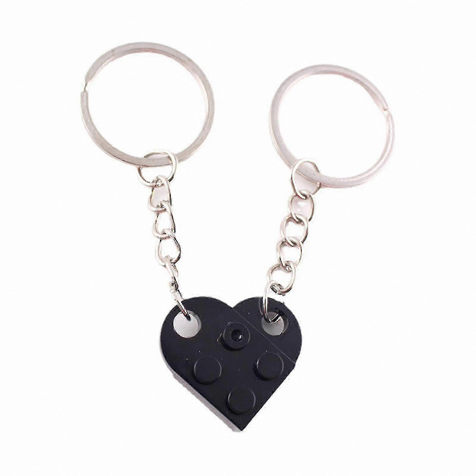 Multi-Color Creative Keychain for Building Block Sets, Ideal Couple Gift