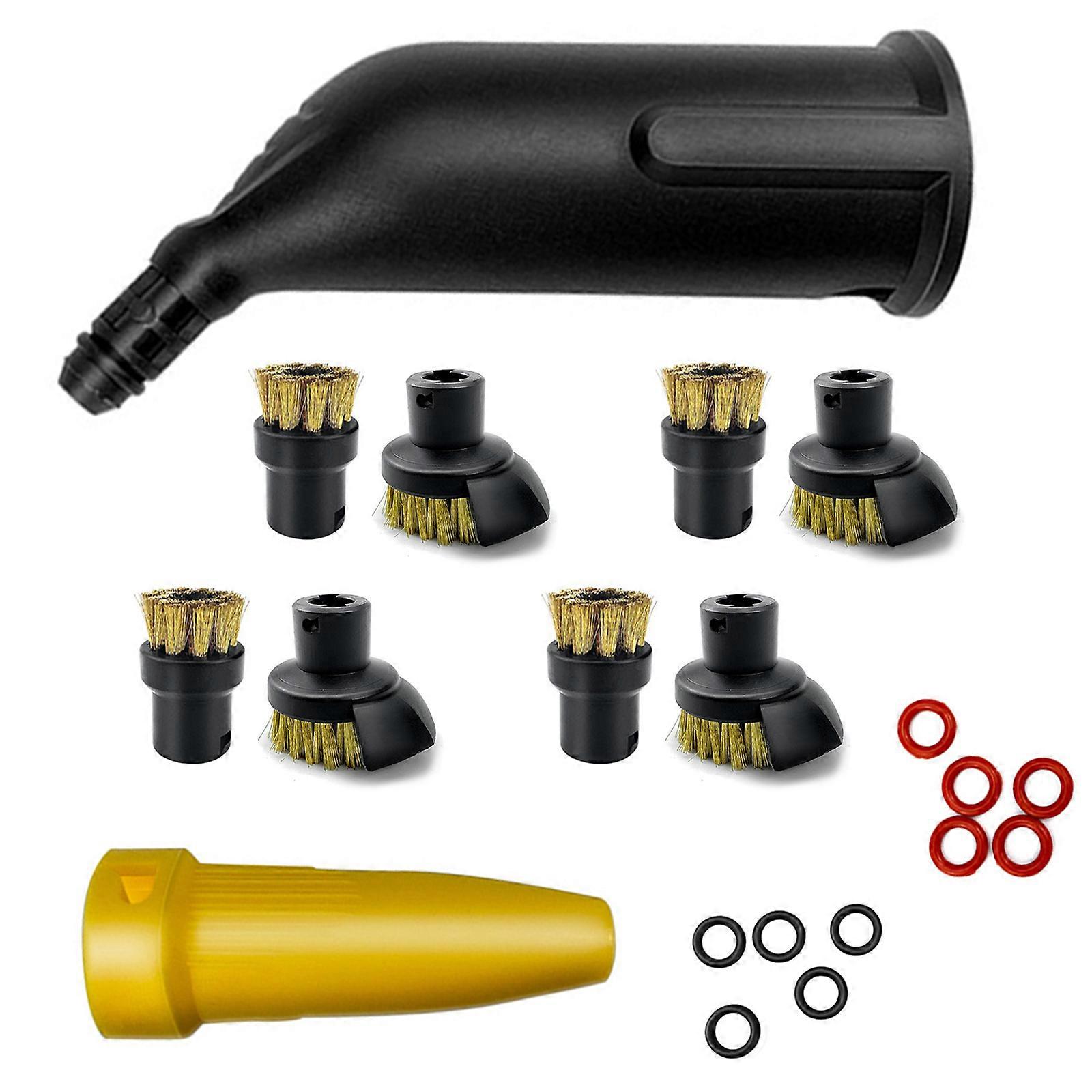 Replacement Attachment Cleaner Steam Stubborn Stain Remove Nylon Brush Nozzle Sealing Rings for SC1 SC2 SC5 SC7 CT10 Multicolor