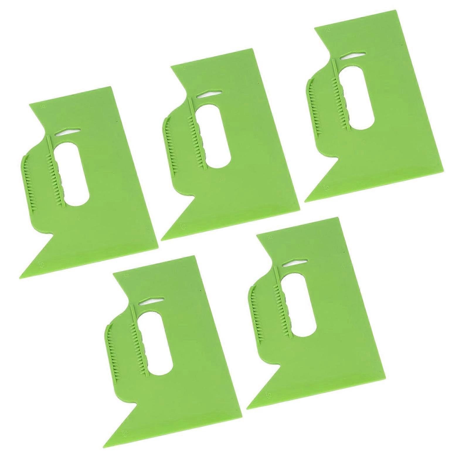 5Pcs Putty Scraper Flexible Plastic Paint Scraper Tool for Spackling Wallpaper Scraper Plastic Spatula Scraper Spackle Multicolor