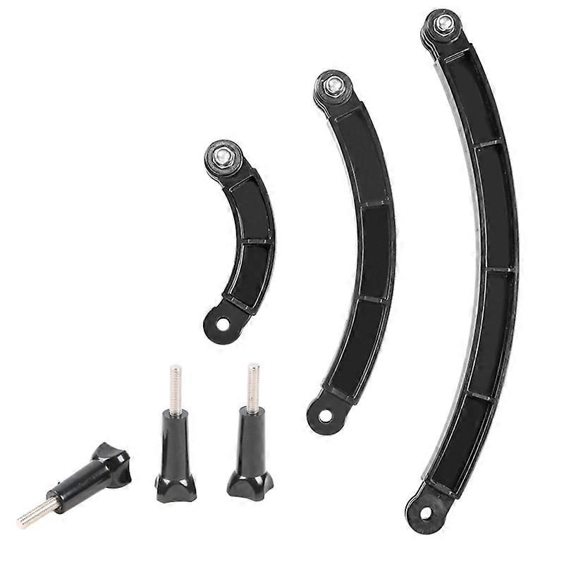 3 Way Mount Helmet Arm Extension Curved Pole Selfie Stick for GoPro 9 8 7 6 5 SJCAM 4K Camera Access