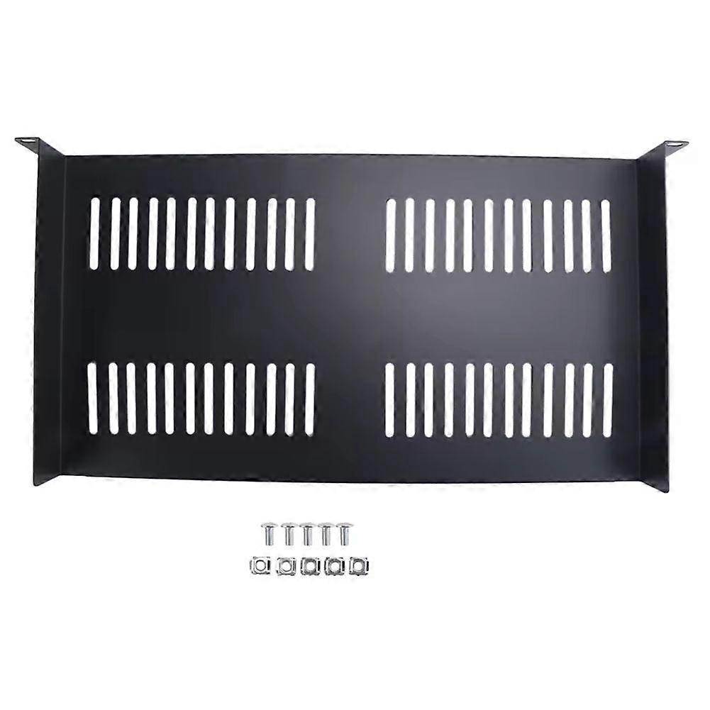 1U Server Rack Mount Shelf Vented Cantilever Tray for 19Inch Network Equipment Rack & Cabinet
