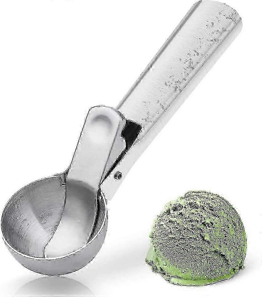 Stainless Steel Ice Cream Scoop With Trigger Ice Cream Scooper Safe With Anti-freeze Handle Edition 1105