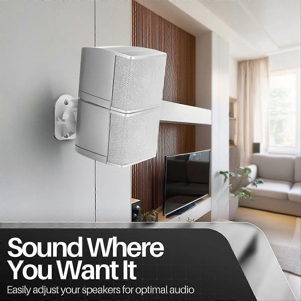 6PCS Speaker Wall Mount Bracket Enhanced Sound Space-Saving Rugged Small Speaker Wall-Mounted Acces