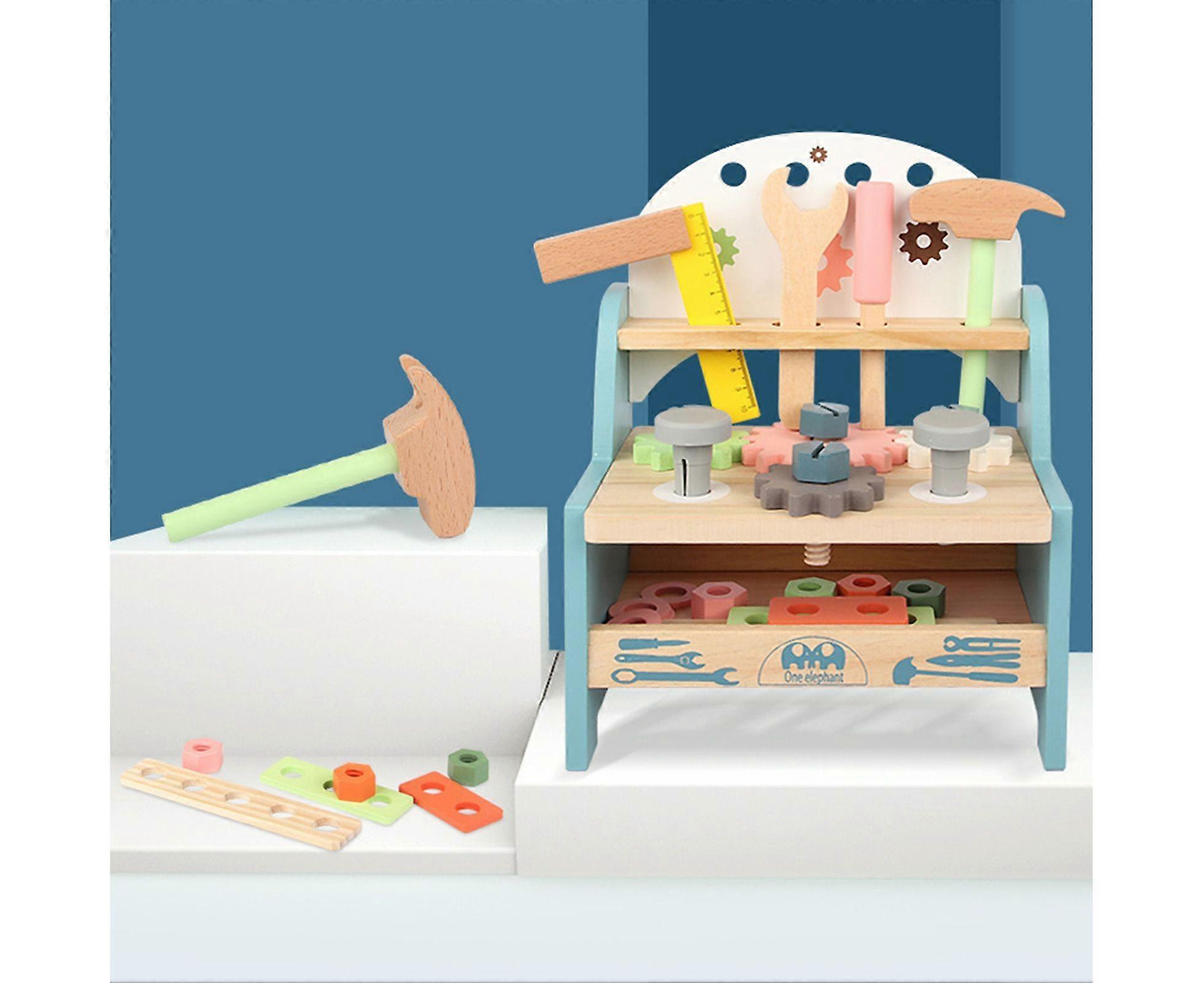 Copii instrumente din lemn Workbench Set multicolore mini simulare copii joaca jucarie