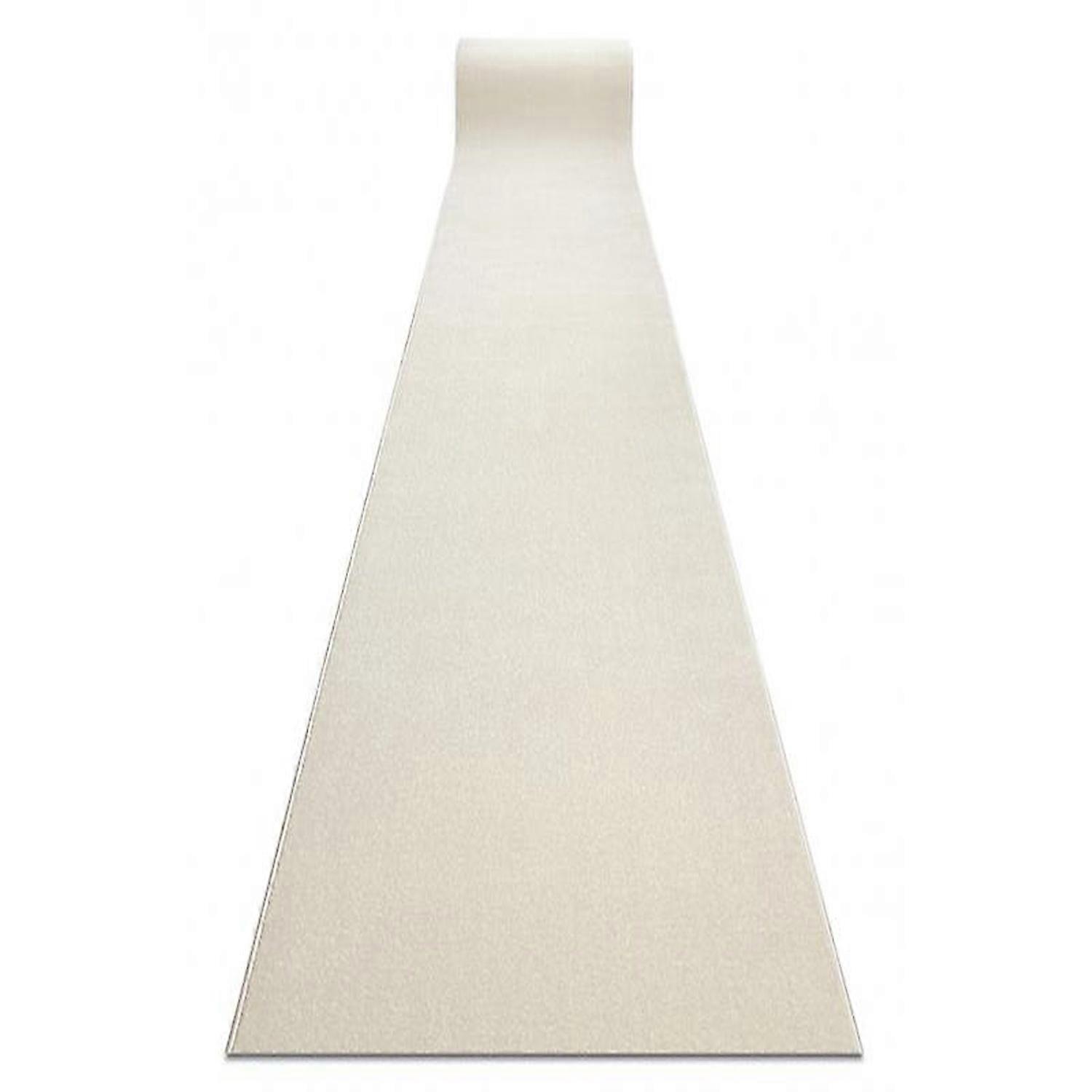 Runner KARMEL Plain, one colour white 120 cm