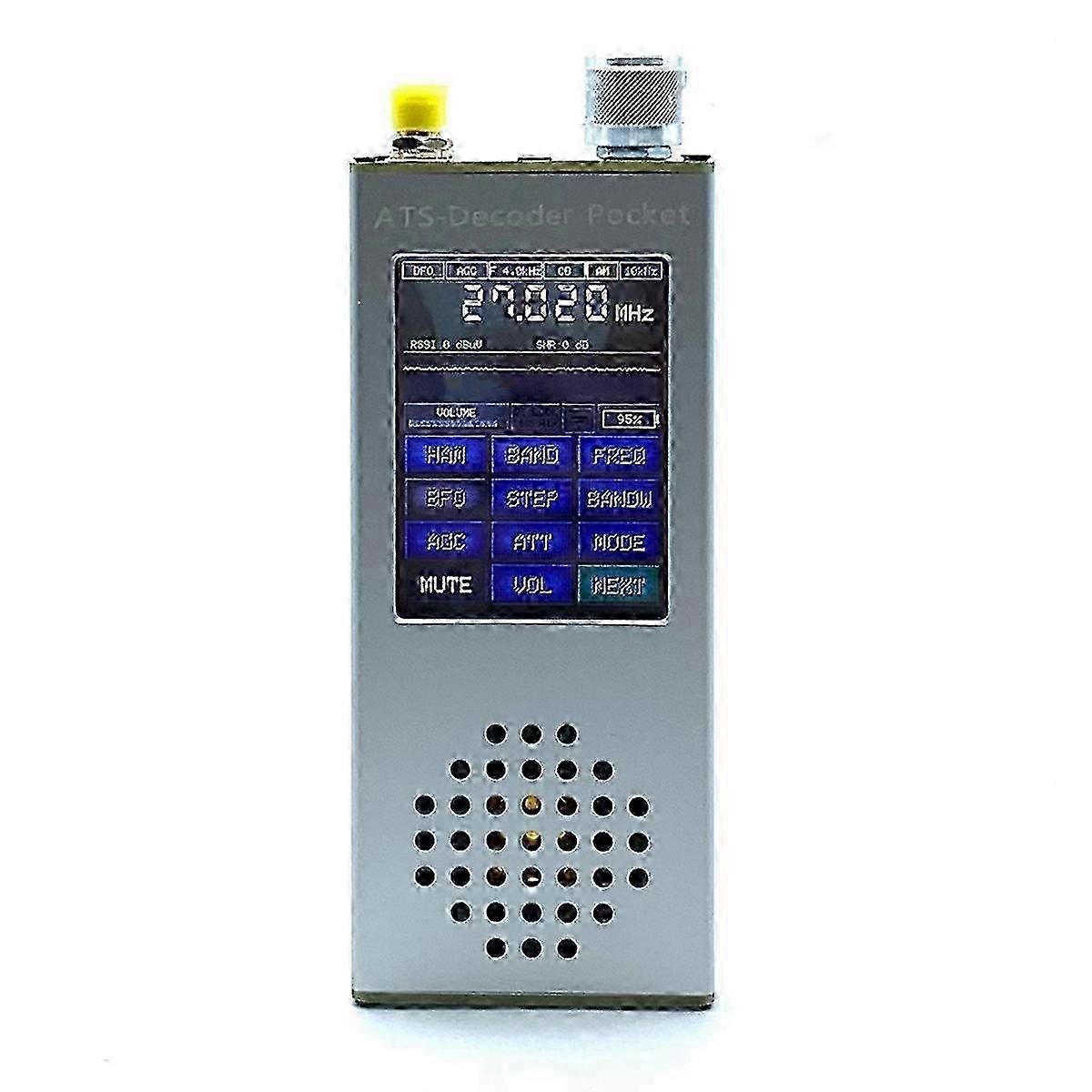 ATS Pocket Si4732 Radio Receiver with Full Band, FM RDS, AM, LW, MW, SW, and SSB Functionality for Official Registration of 4.17