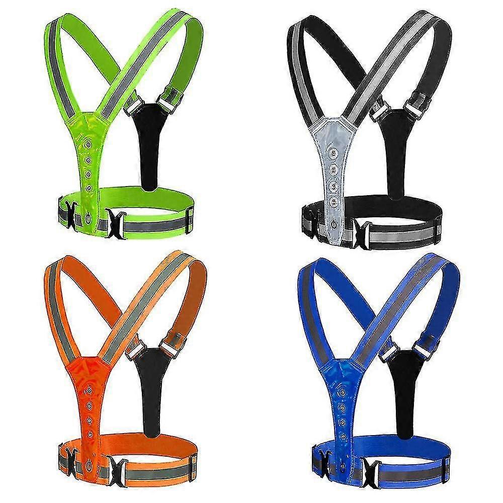 Led Reflective Vest High Visibility Led Reflective Safet Running Lights