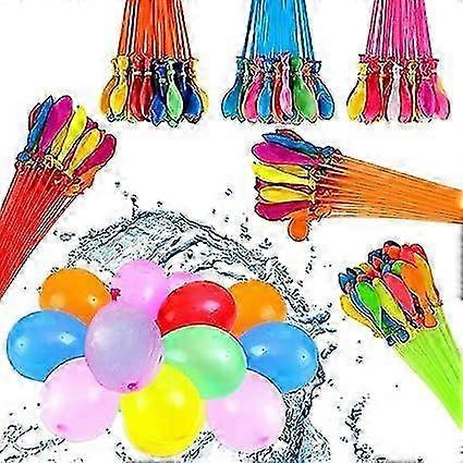 222 Self-Closing Water Bombs, 6 Bouquets, 37 Balloons Each, No Filling or Tying Needed