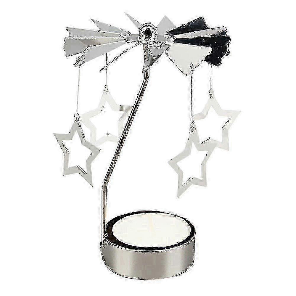Snowflake Rotary Candle Holder for Winter Tabletop 2025