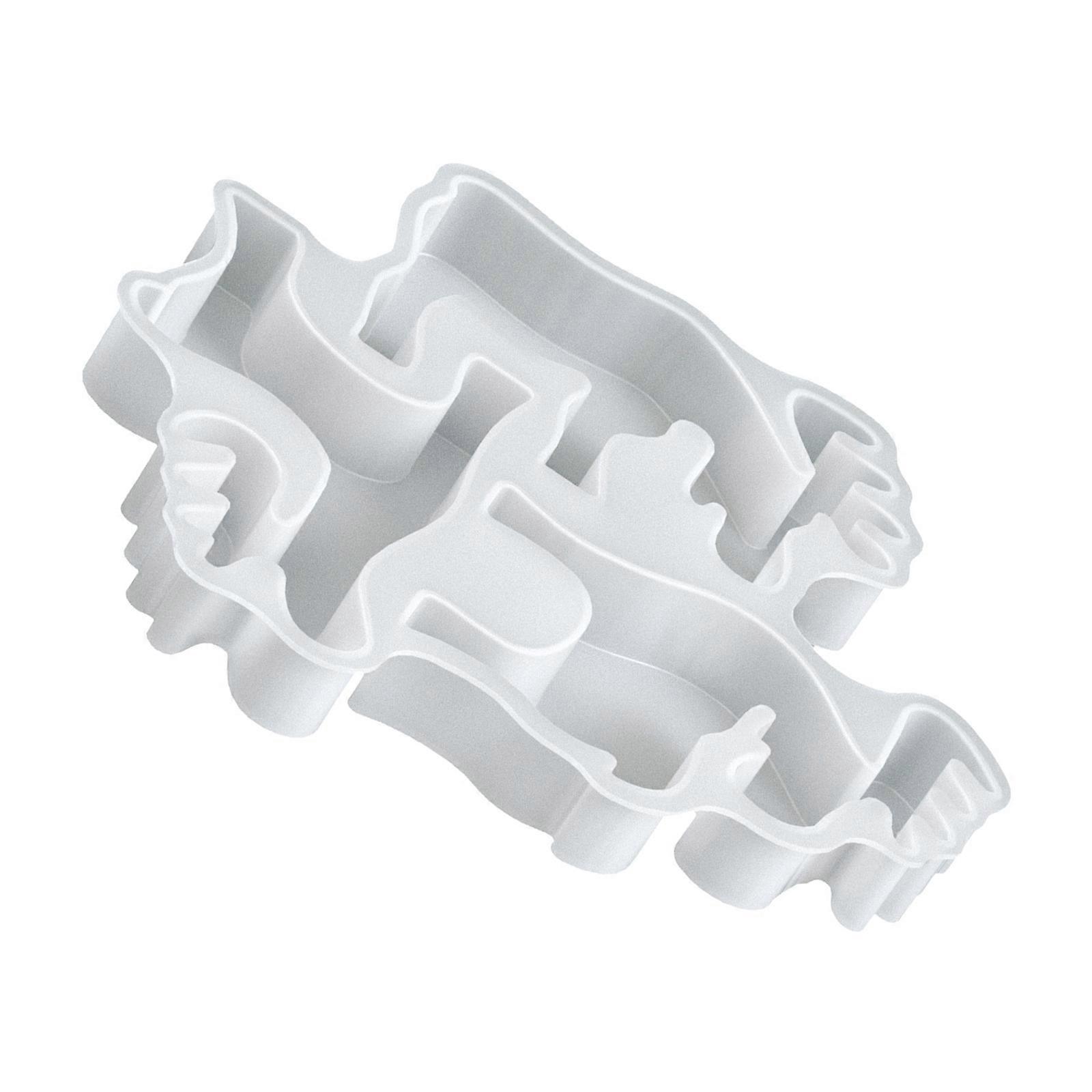 3 Shape Moose Silicones Mold Christmas Theme Candle Making Craft Baking Tool for Chocolate Fondant Soap Cake Crafting Multicolor