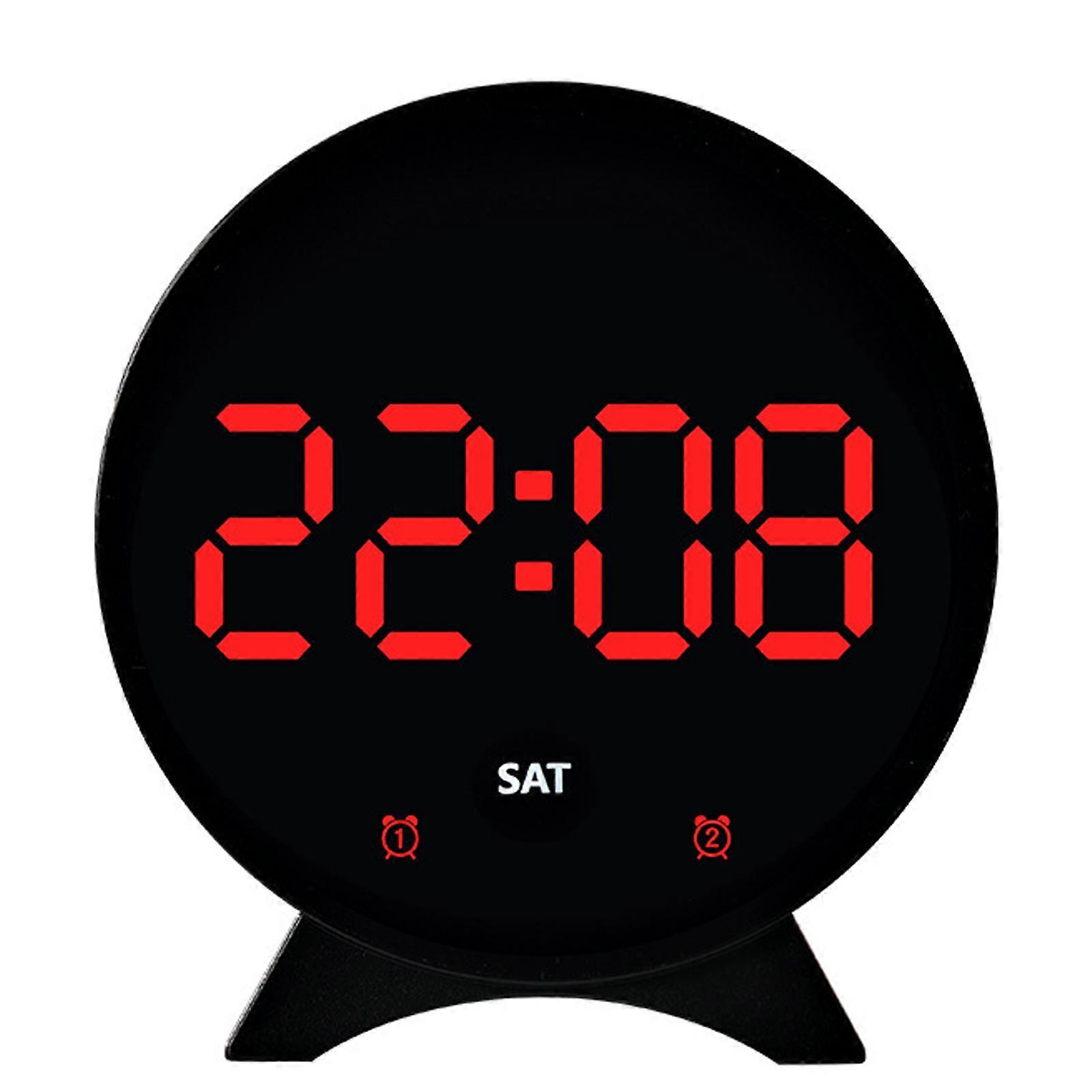 Regulable Brightness LED Digital Clock With Temperature Smarten Sensorings Small Alarm Clock For Bedroom Desk Dresser Use Multicolor