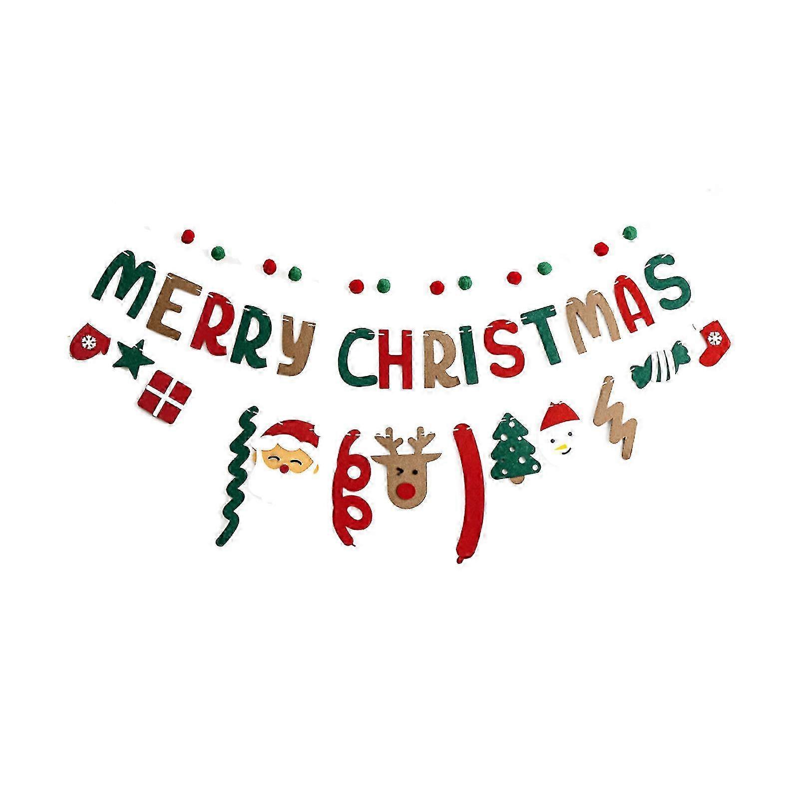 Pull flag Christmas ornaments multi-color for tree and party decoration