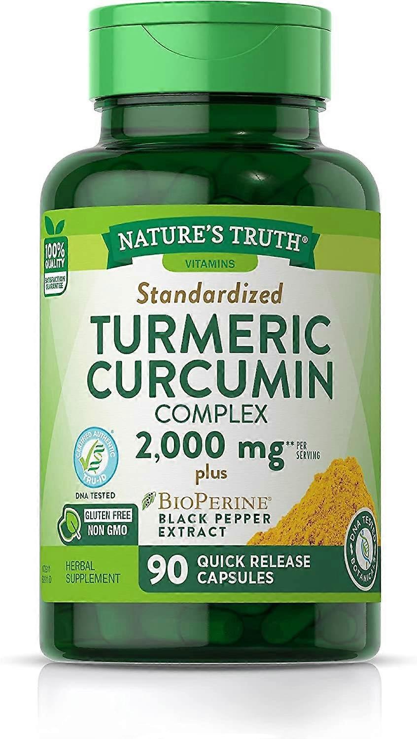 Nature's Truth Standardize Zerdeçal Kurkumin Kompleksi, 2000 mg, Kapsüller, 90 EA