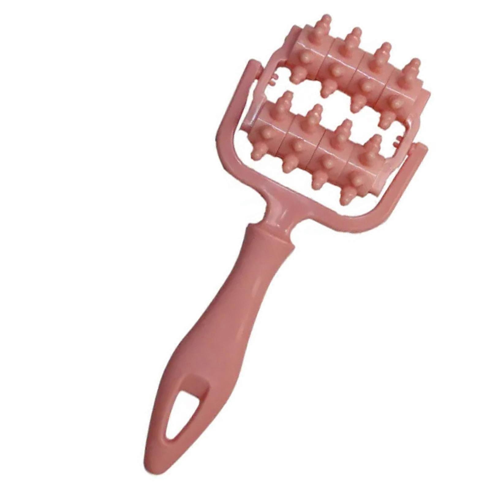 Friendly Plastic Massage Roller For Legs Shoulders Multifunctional Handheld Tool Manual Massage Roller  pink