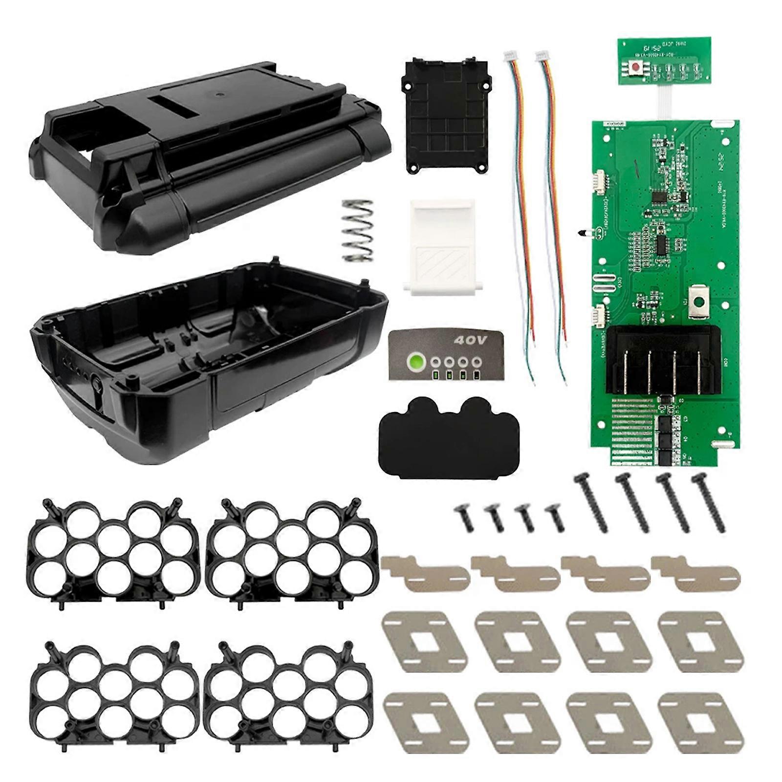 MultiProtection PCB 20Cell  18650 Battery Case for 40V OP4040/OP4026A/OP4050 Tool Replacement Housing ABS Structure Multicolor
