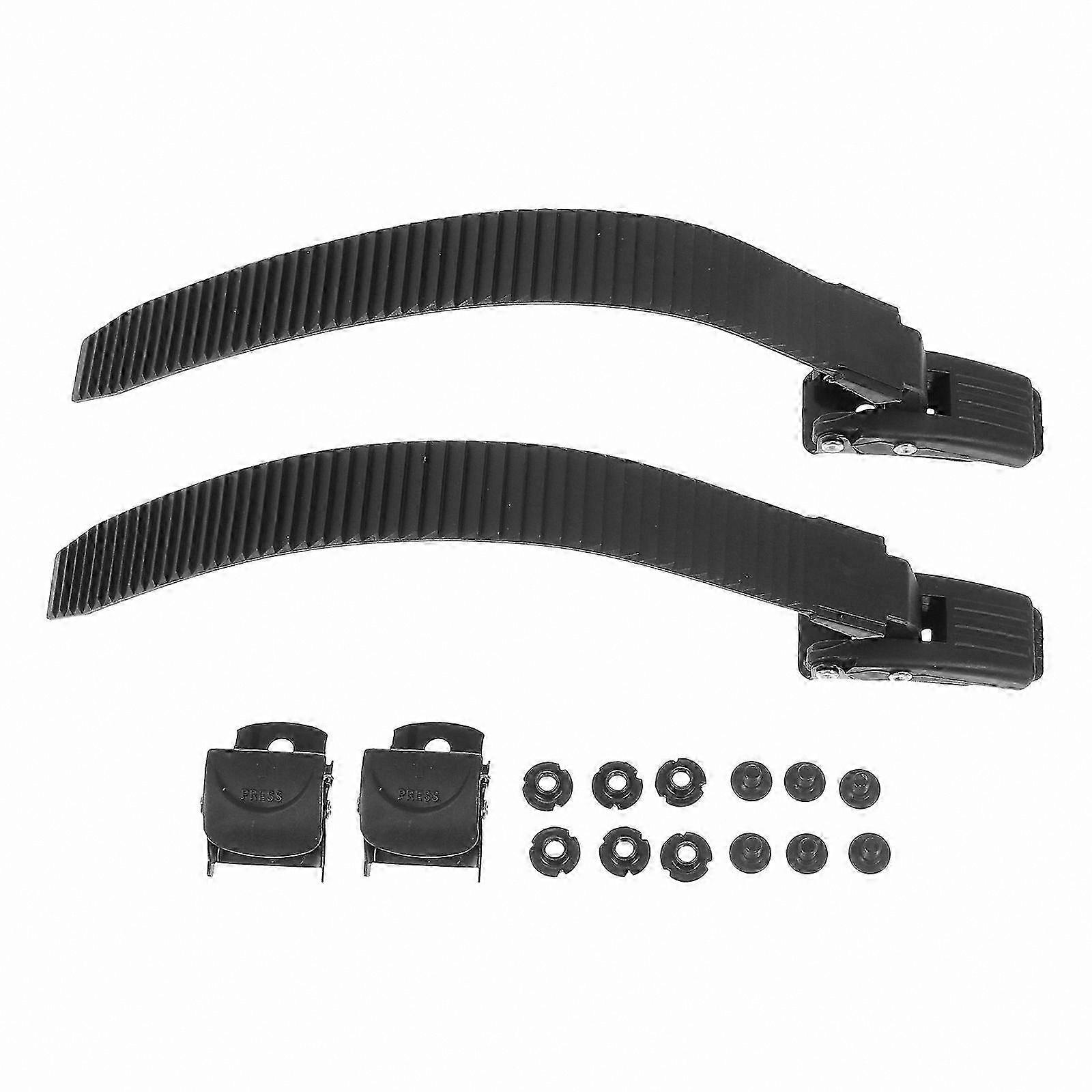 Universal Skate Straps with Buckles for Ice and Roller Skates (2 Sets)