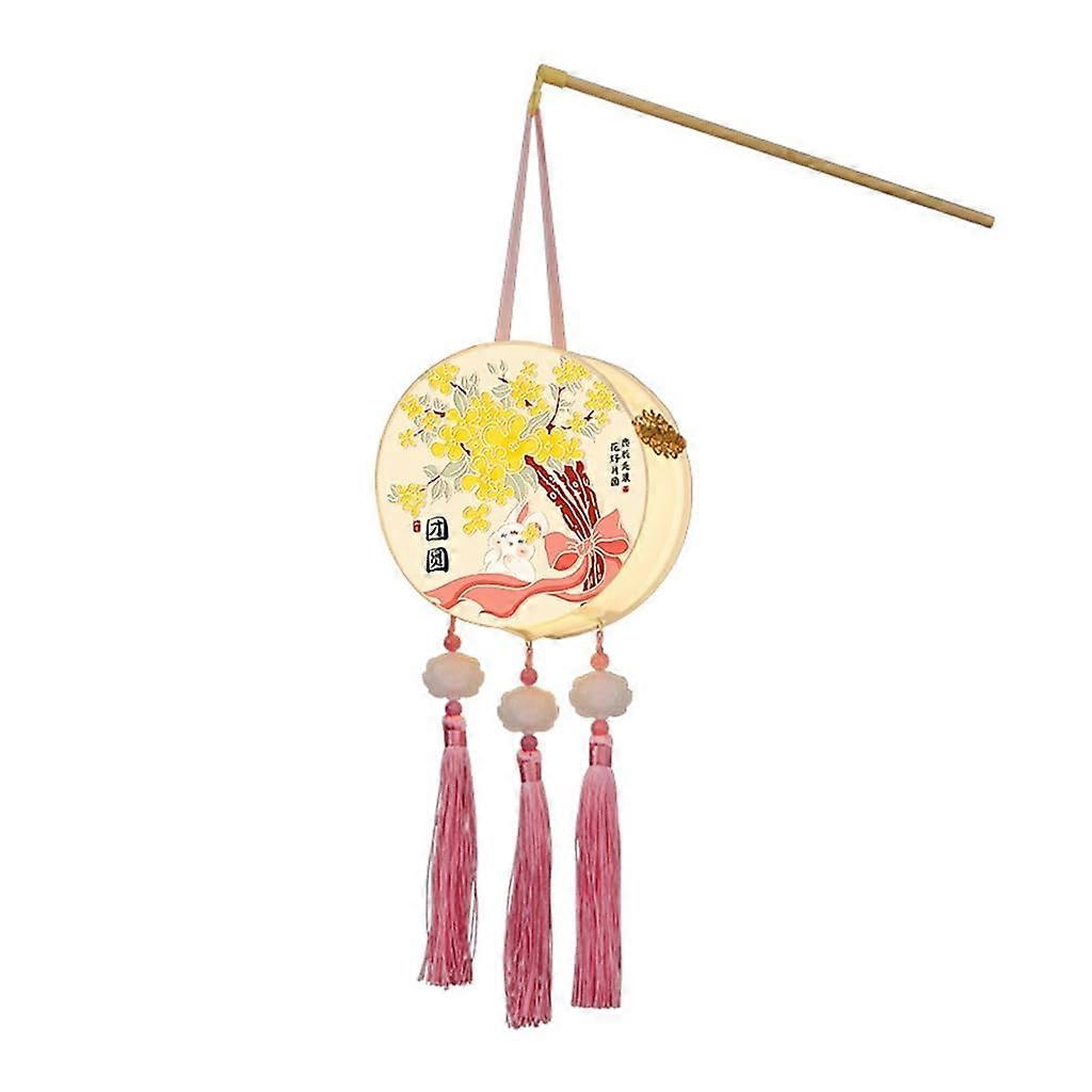 Lanterns Soft Light Transmitting Decorative Lamp for Mid Autumn Festival Night Parties with Floral Design