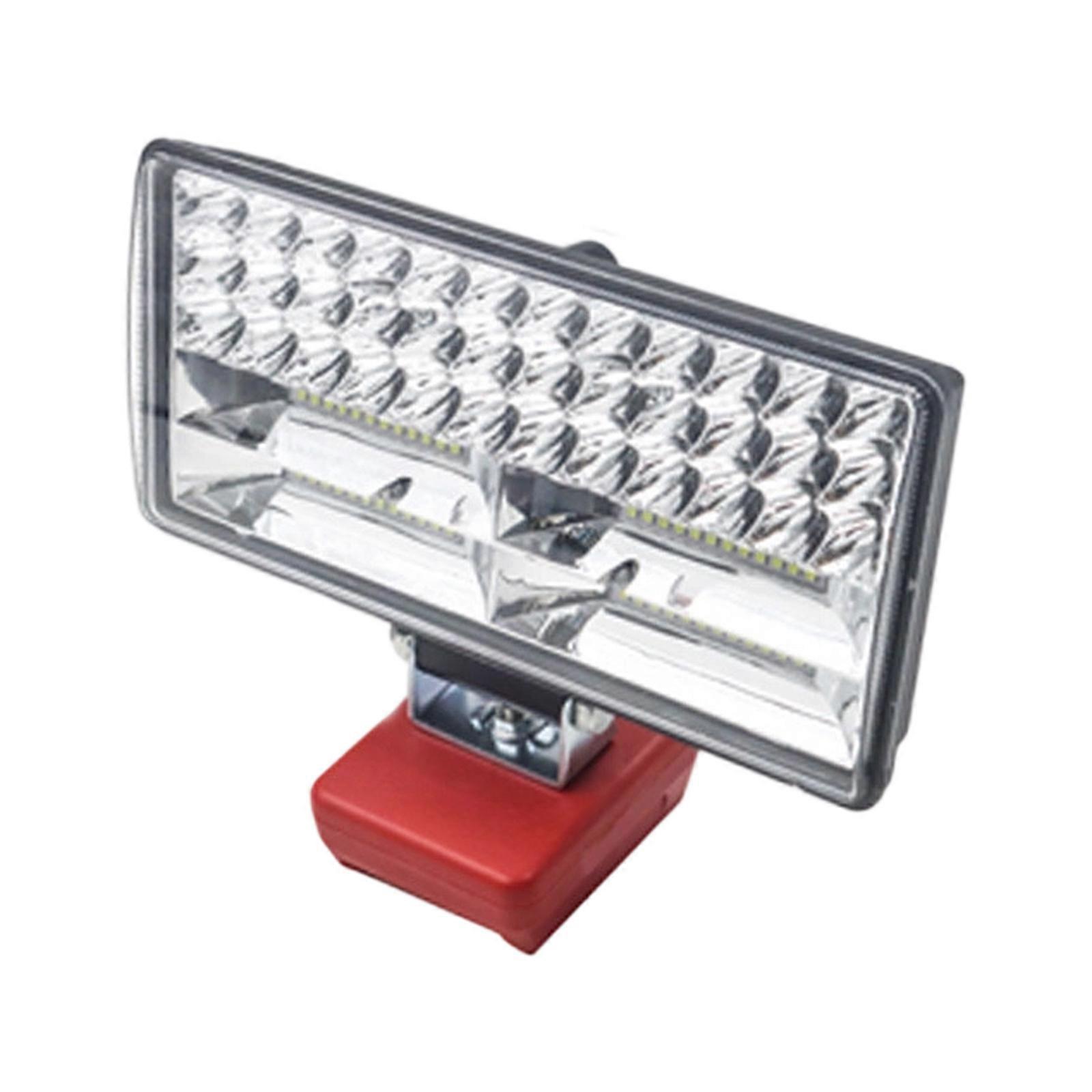 Durability Waterproof Outdoor LED Work Light With Multiple Brightness Levels Compatible for 18V Lithium Batteries Multicolor