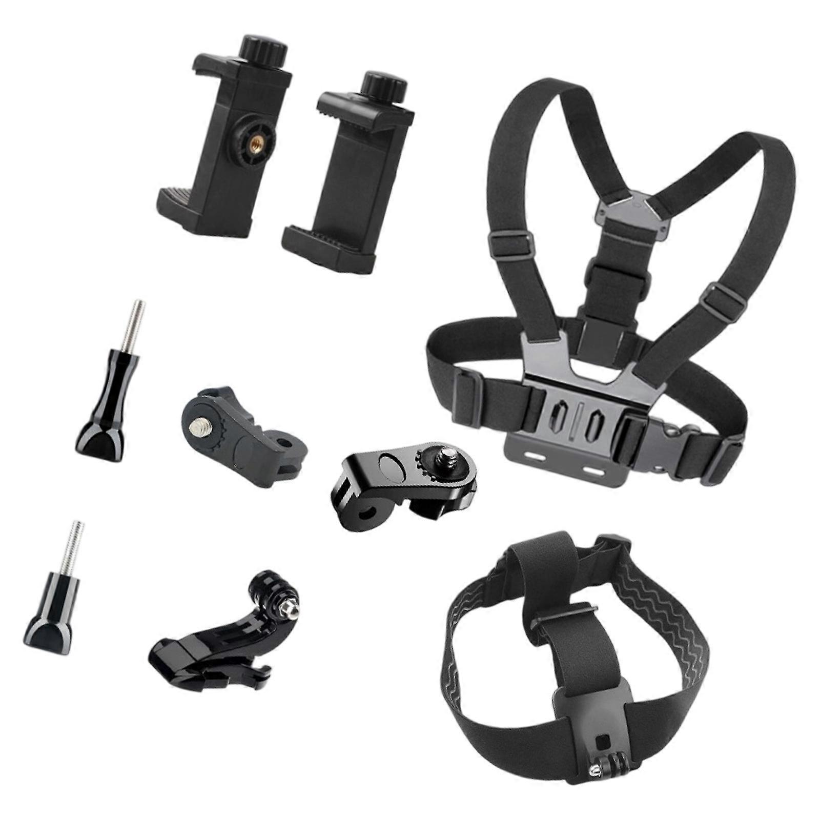 Chest Mount For Action4/3/2/1 Cameras Chest Harness With Extendable Strap And Durability Clamp For Cycling Adventure Multicolor