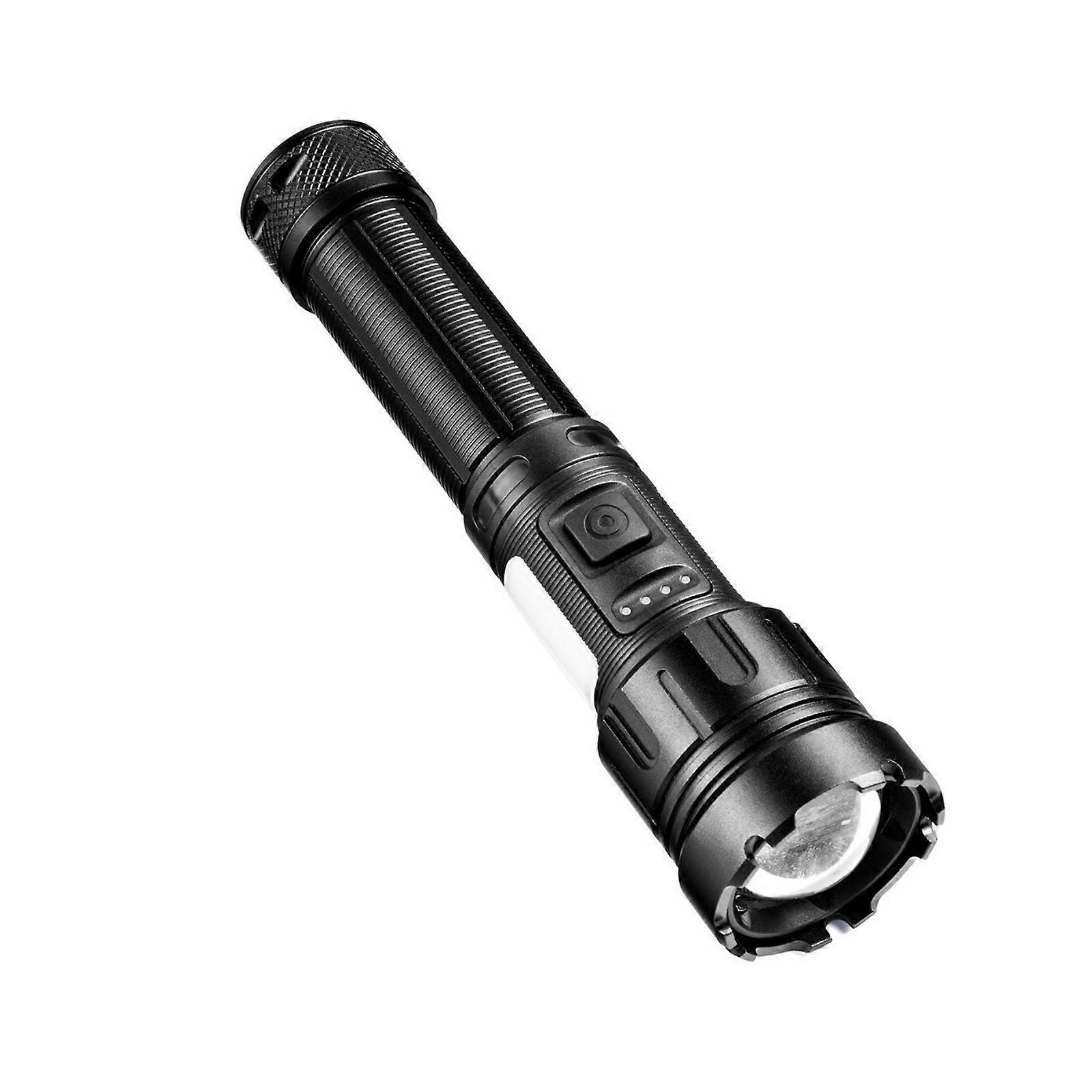 Waterproof Flashlight Digital Battery Display Zoomable Adjustment For Construction Sites Night Exploration Multicolor