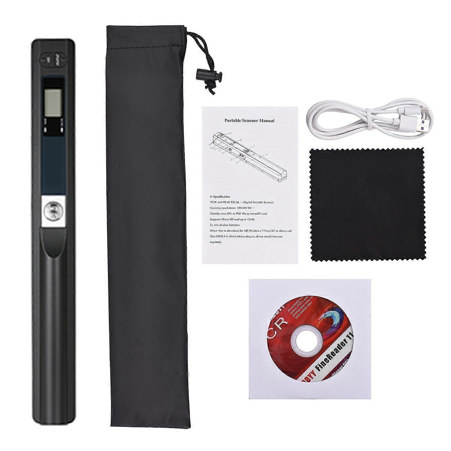IScan Portable Scanner Mini Handheld Document Scanner A4 Book Scanner for JPG and PDF Format 300/600