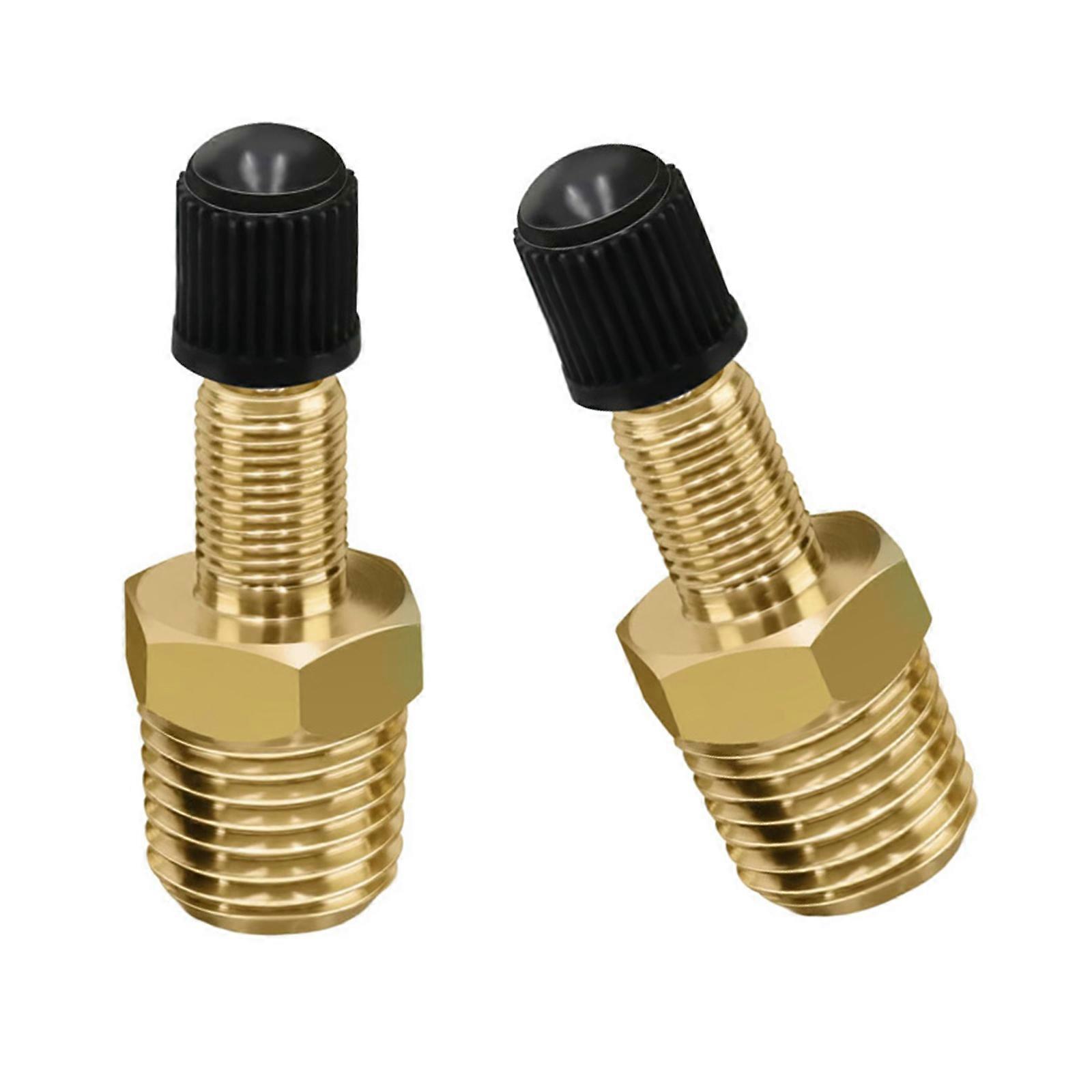 2pcs Brass Valves Adapter 1/4 Inch NPT Suitable For Car Tire Inflators And Portable Air Compressors Pneumatic Tool Use Multicolor