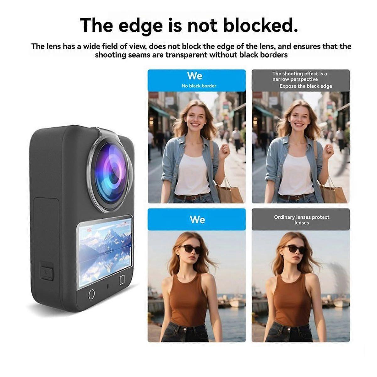 Lens Protector for 360 Camera Lens Protector Anti-Scratch Protective Lens Panoramic Camera Accessori