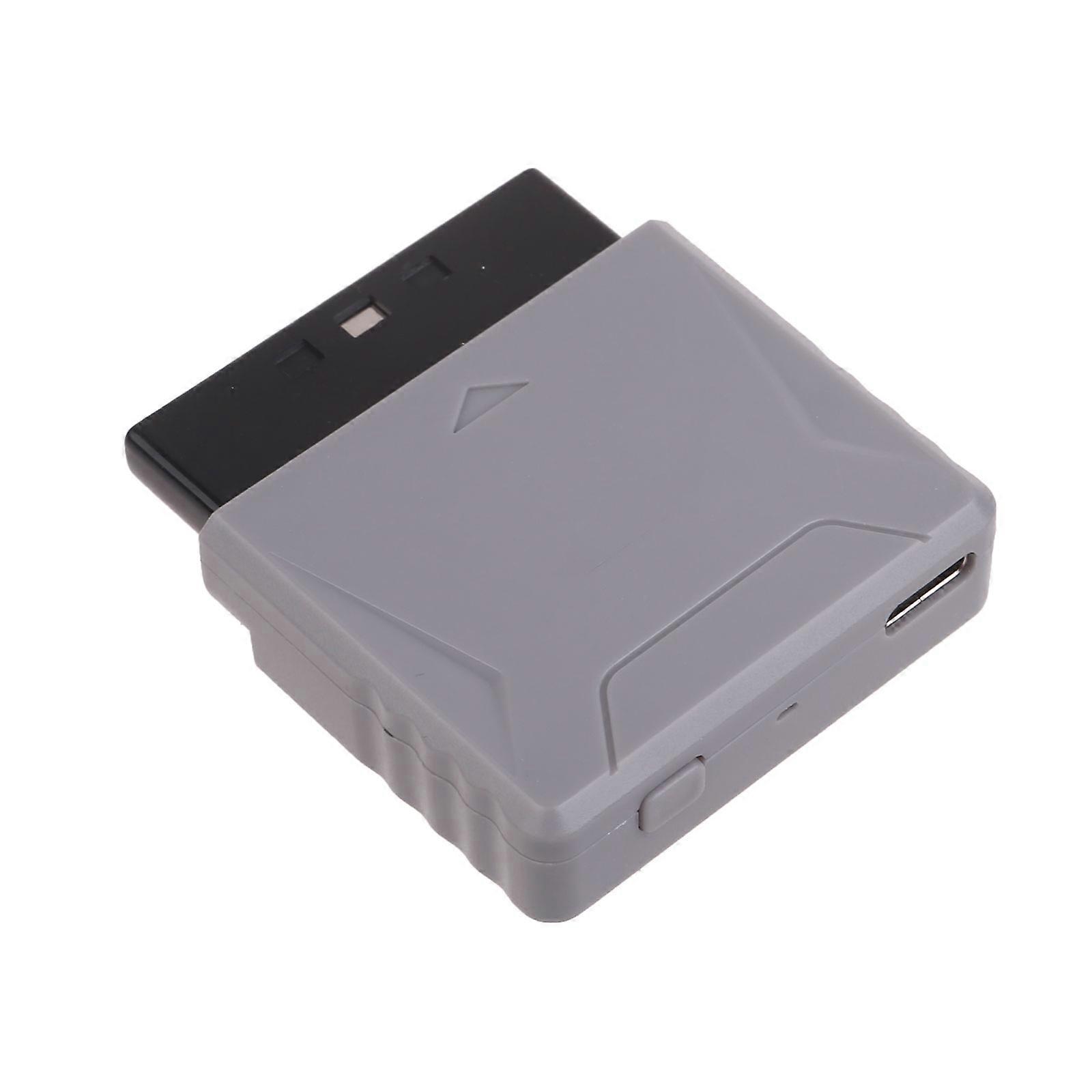 Receiver Adapter for PS1 Console Wireless Controller Converter Support for Controllers Portable Adapter  grey