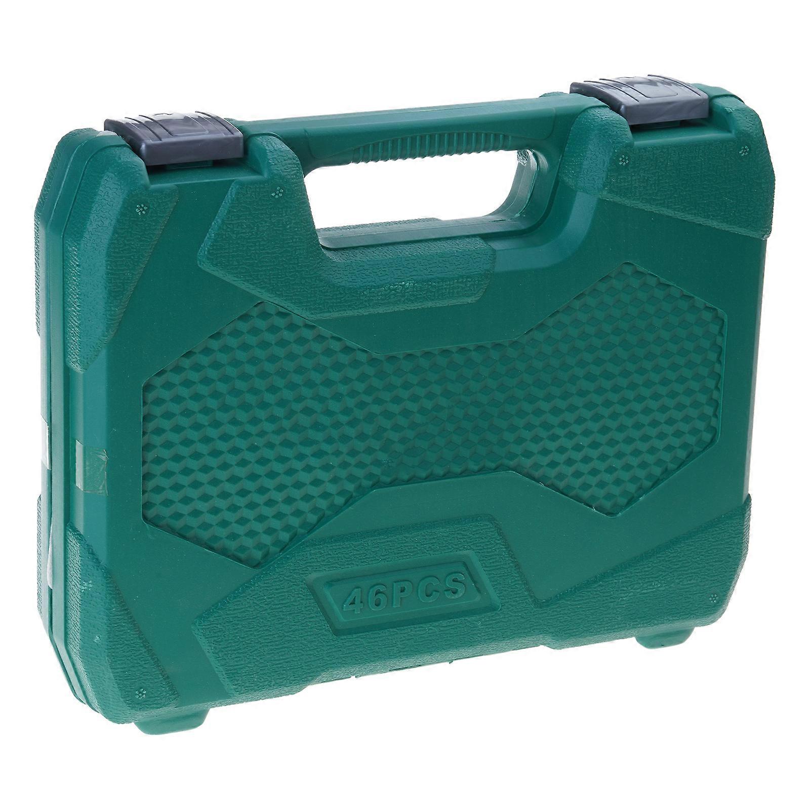 10/23/37/46Pcs Socket Wrench Set Ratchet Mechanic Tools Kit Bit Sockets for Automotive Repair Household Metric Drive Multicolor