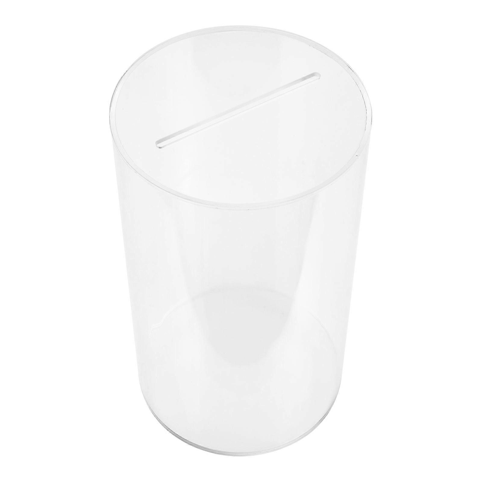 Transparent Coin Bank Saving Pot for Storage Use Durable Acrylic