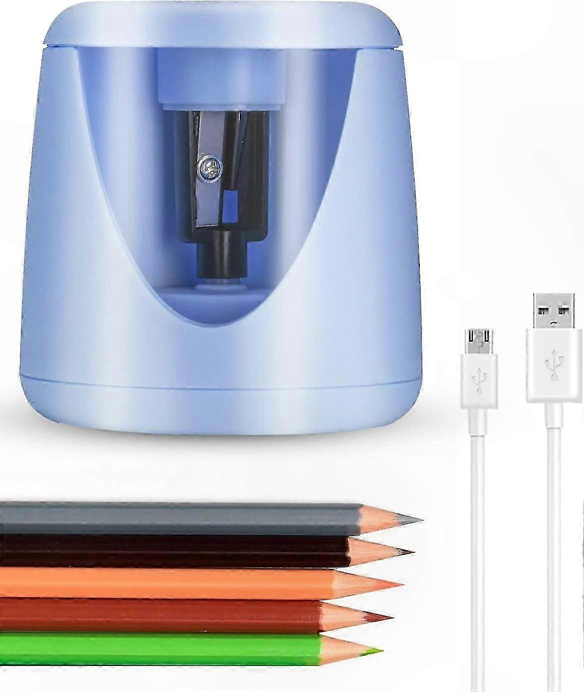 USB Rechargeable Pencil Sharpener for Classroom and Home Use