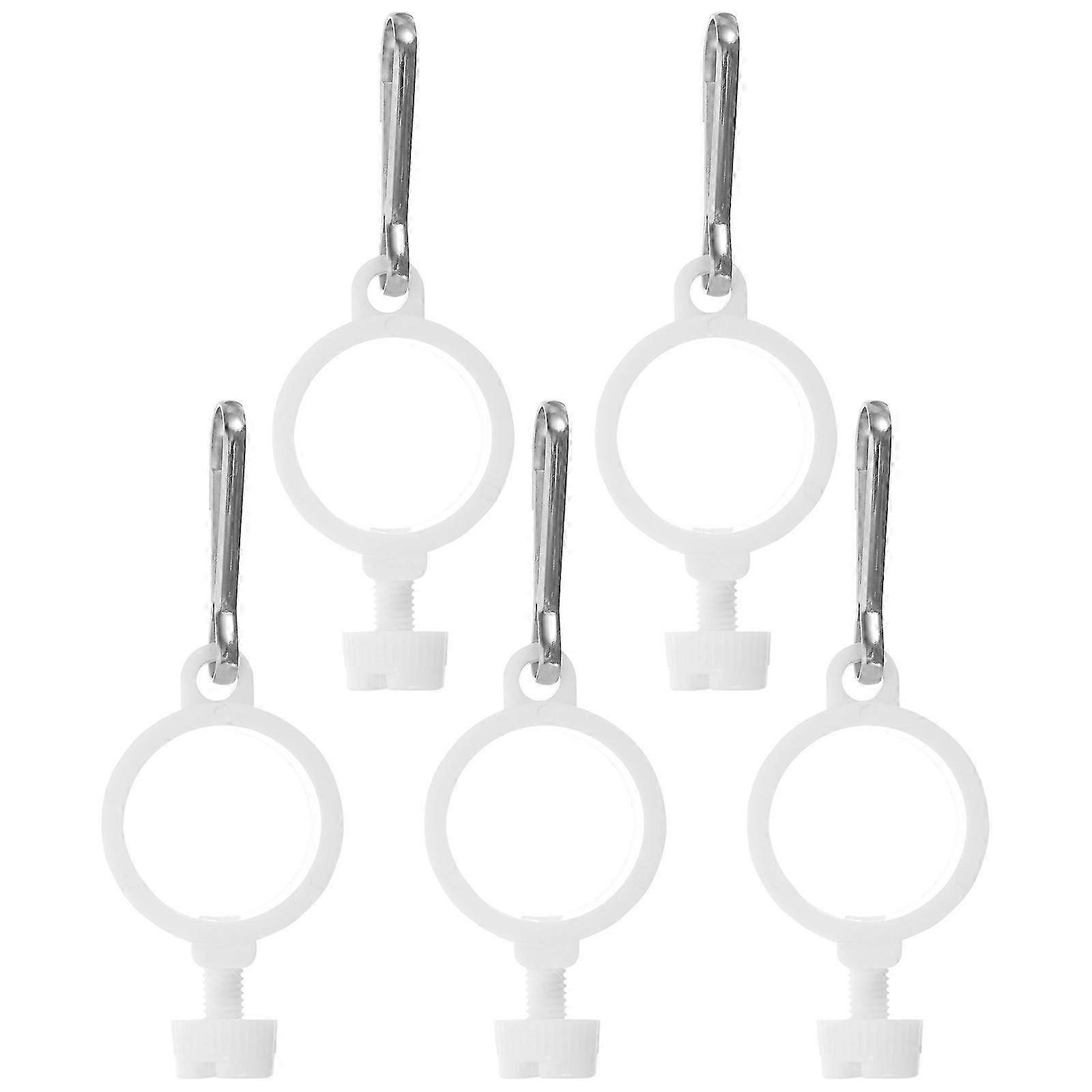 5Pcs Flag Pole Clips Mounting Rings with Clips Flagpole Rings Rotating Flag Mounting Rings