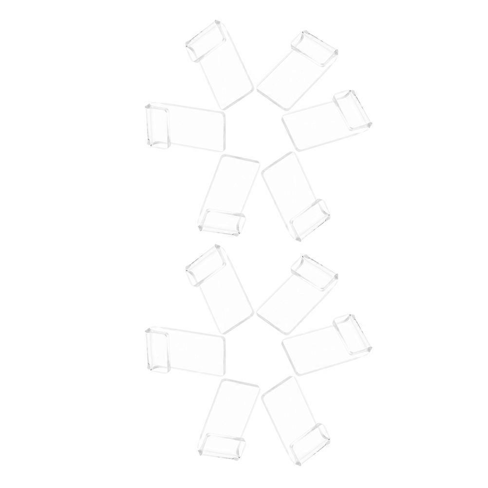 Vinyl Record Hook Acrylic Wall Mount Display Shelves Holder 20Pcs Set