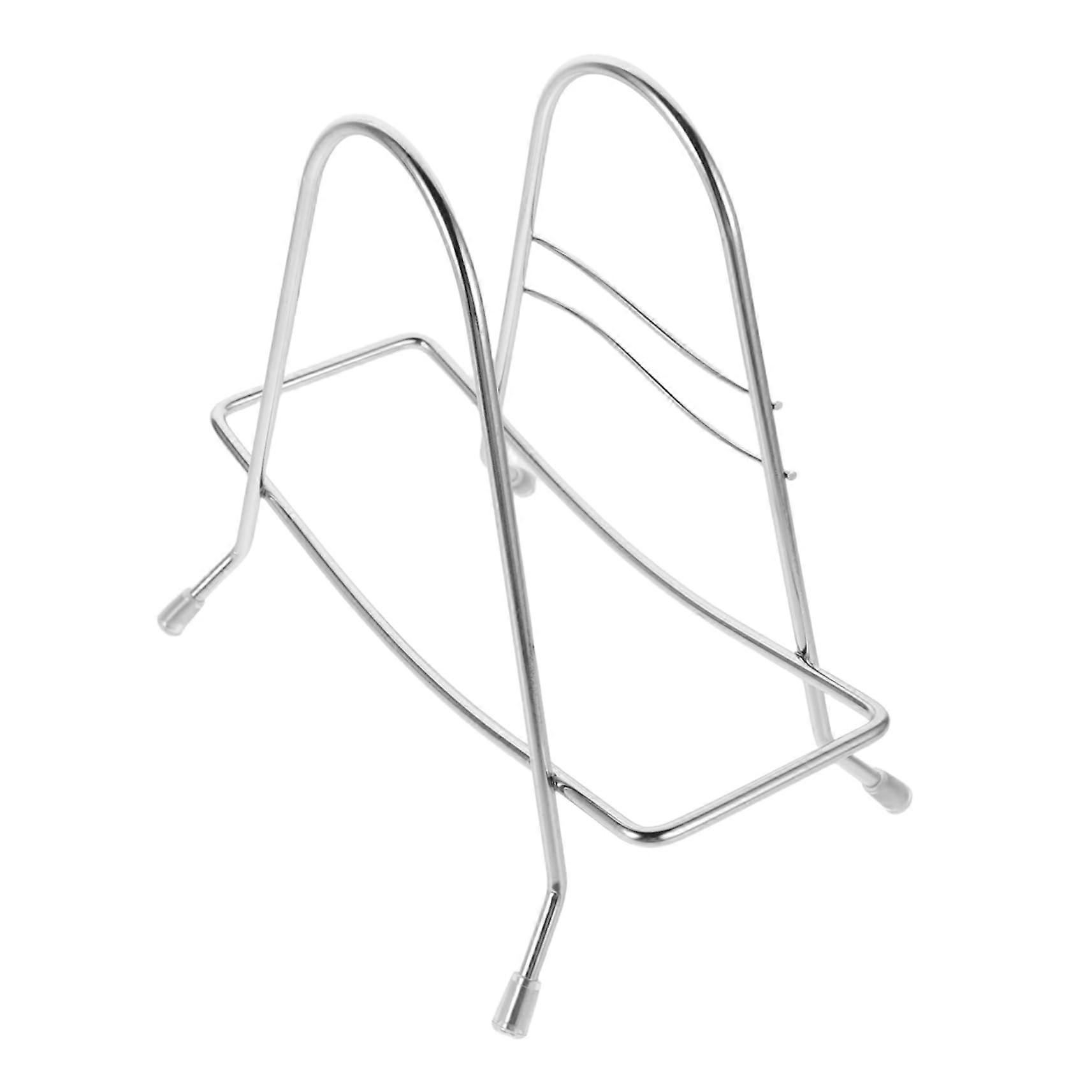 Cutting Board Holder and Pot Lid Organizer Rack with Stable Weighted Base for Versatile Kitchen Use