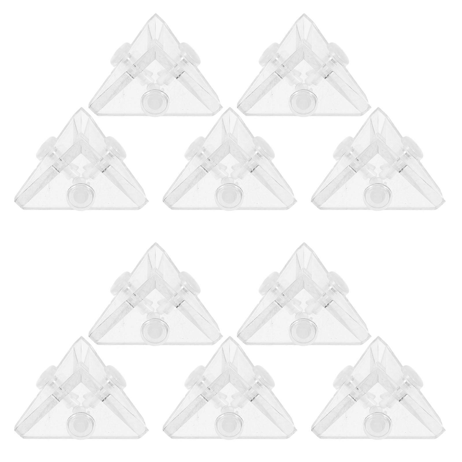 Acrylic Corner Brace Transparent Corner Bracket for Box Connecting 10Pcs
