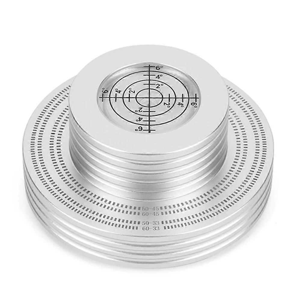 Record Weight LP Vinyl Record Clamp Level Turntable Stabilizer Vibration Player Accessories Silver