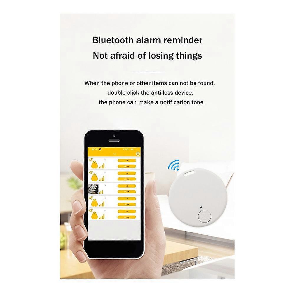Mini GPS Tracker Bluetooth 5.0 Anti-Lost Device Mobile Bluetooth Wireless Smart Locator Pet Key Wallet Tracker White