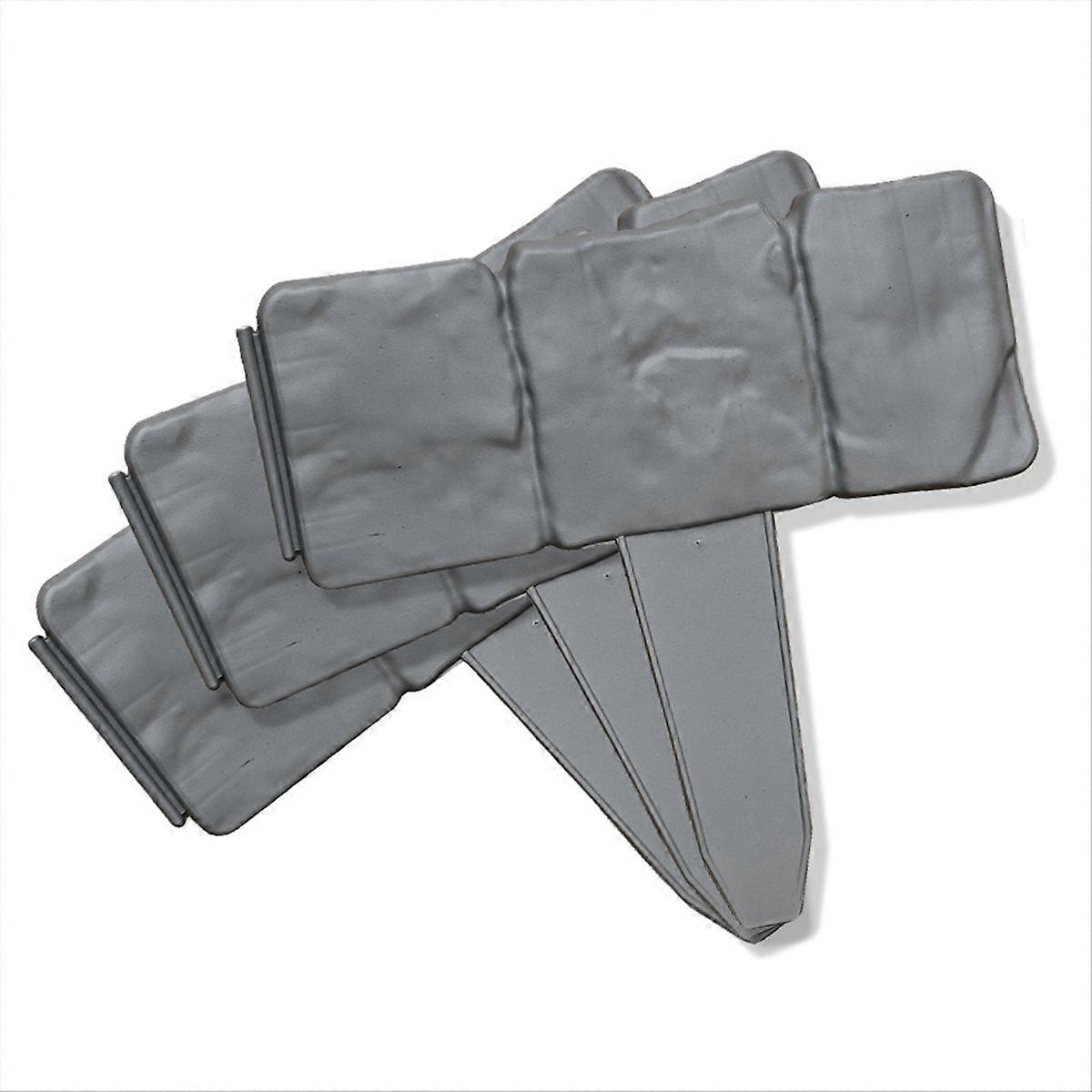 Kant til hageterrasse, gjerdepaneler av imitert stein