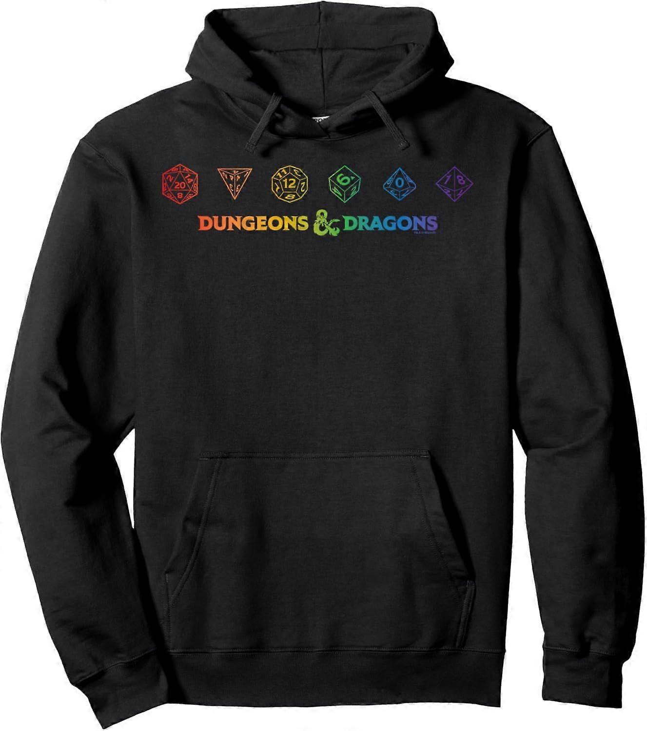 Moletom com capuz Dungeons & Dragons Dice Rainbow Gradient ty 1292
