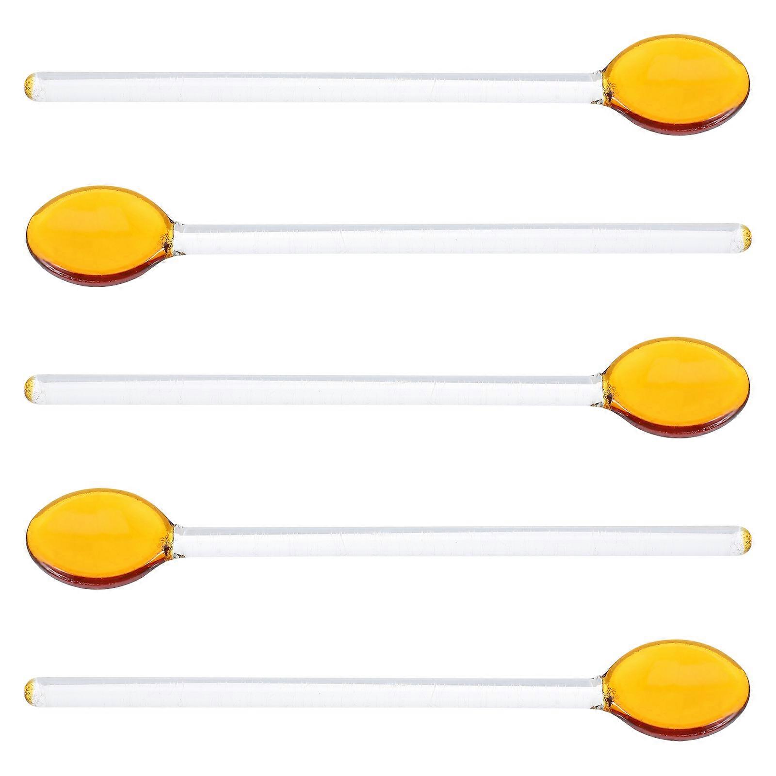 Assorted Coffee Spoons for Stirring 5Pcs Long Spoon Set