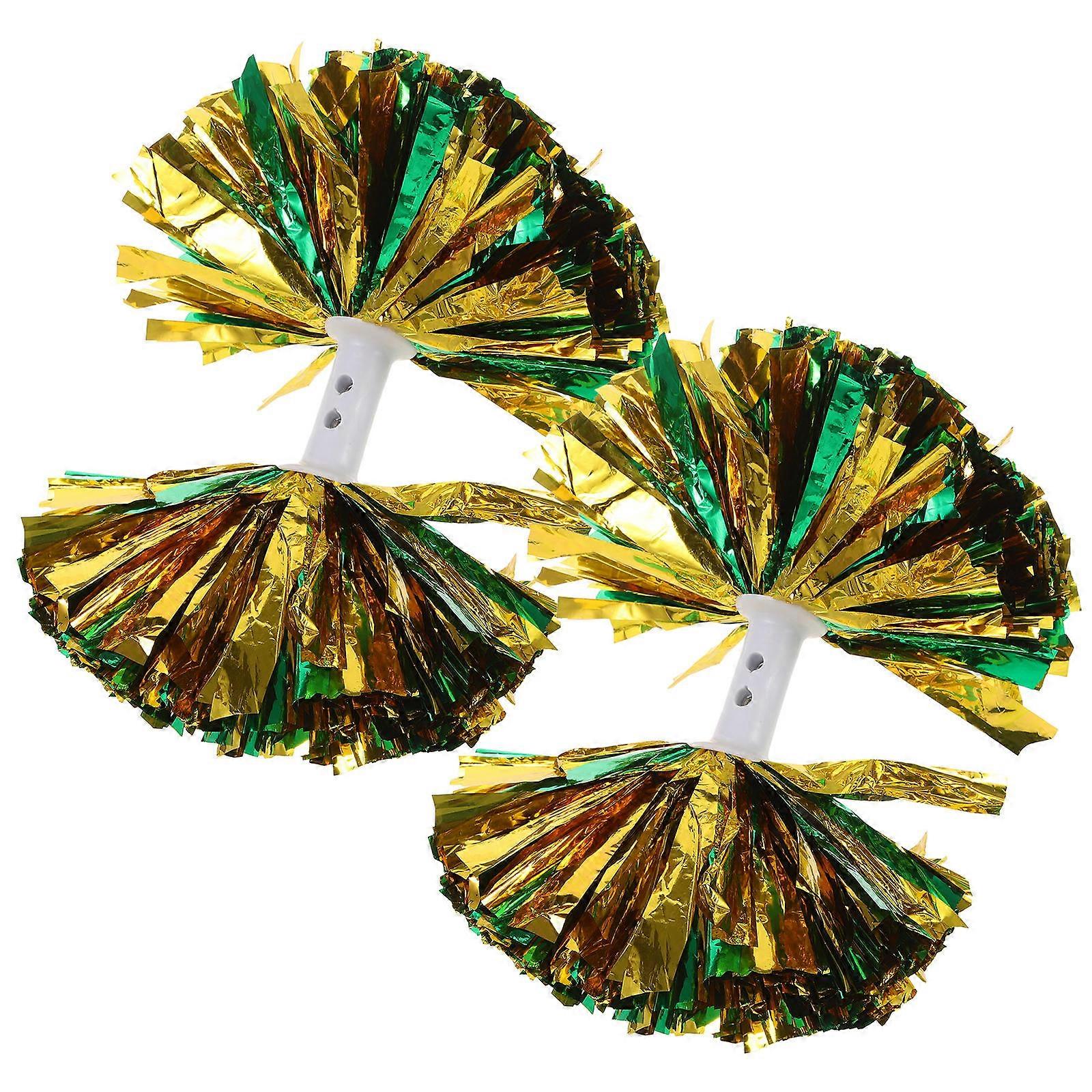 2Pcs Plastic Cheer Pom Poms for Performance and Cheering