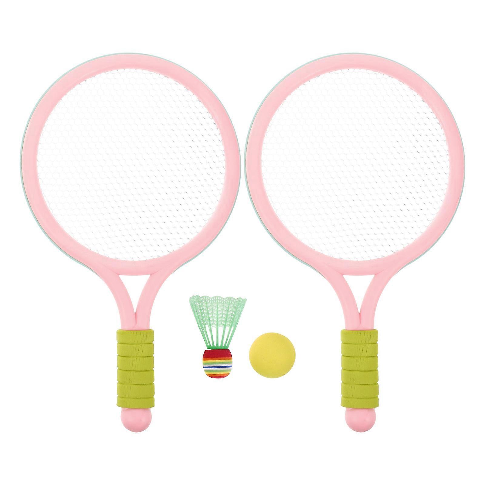 Kids Badminton Set Outdoor Plastic Rackets for Fun