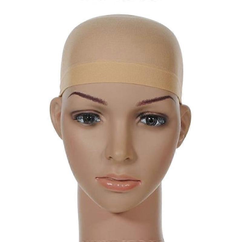 ��Please No Separate Purchase��1-pack Wig Caps, Stocking Caps For Wigs Stretchy Nylon Wig Caps For Women Beige (1pcs)
