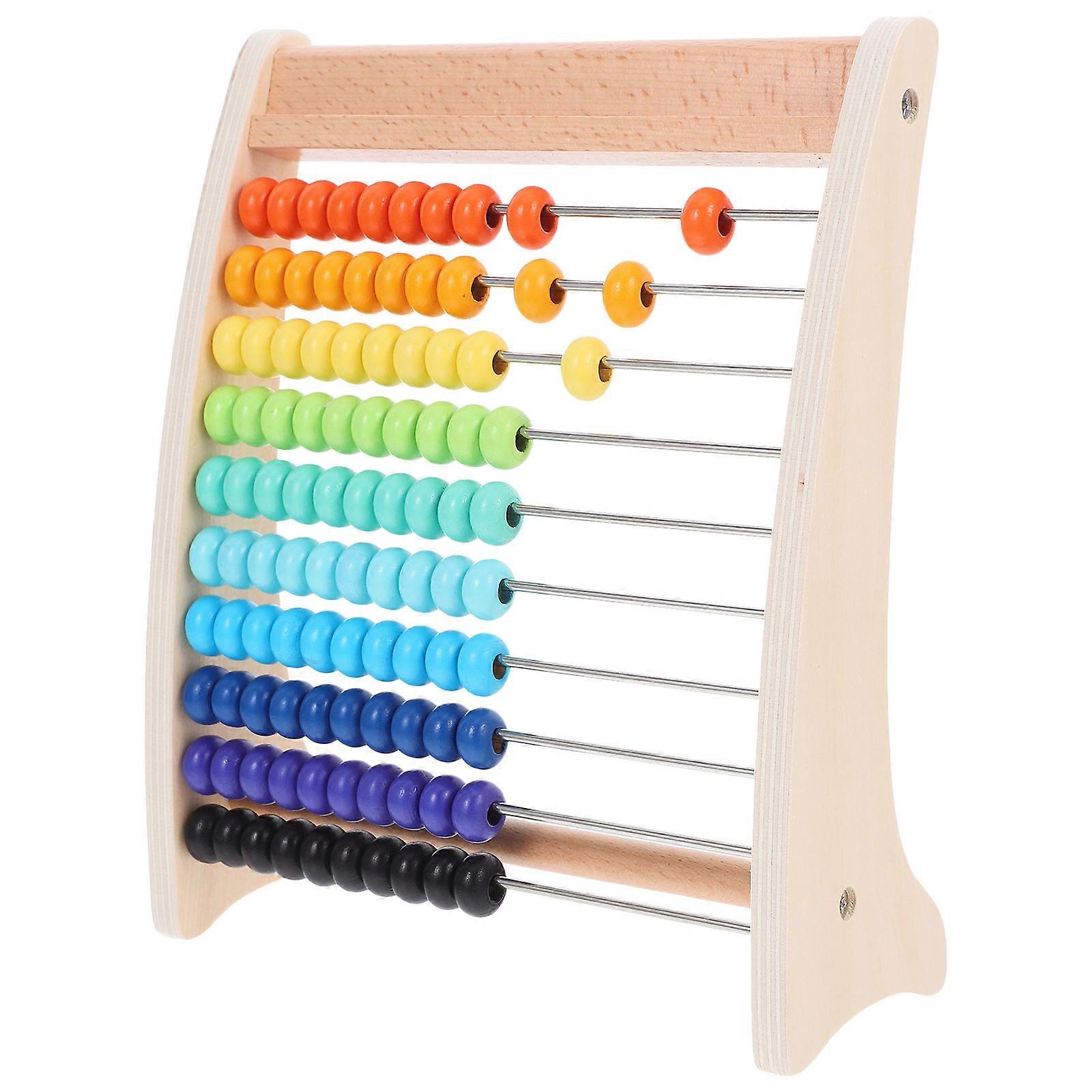 Wood Abacus Calculation Educational Abacus Tool for Kids 1Set