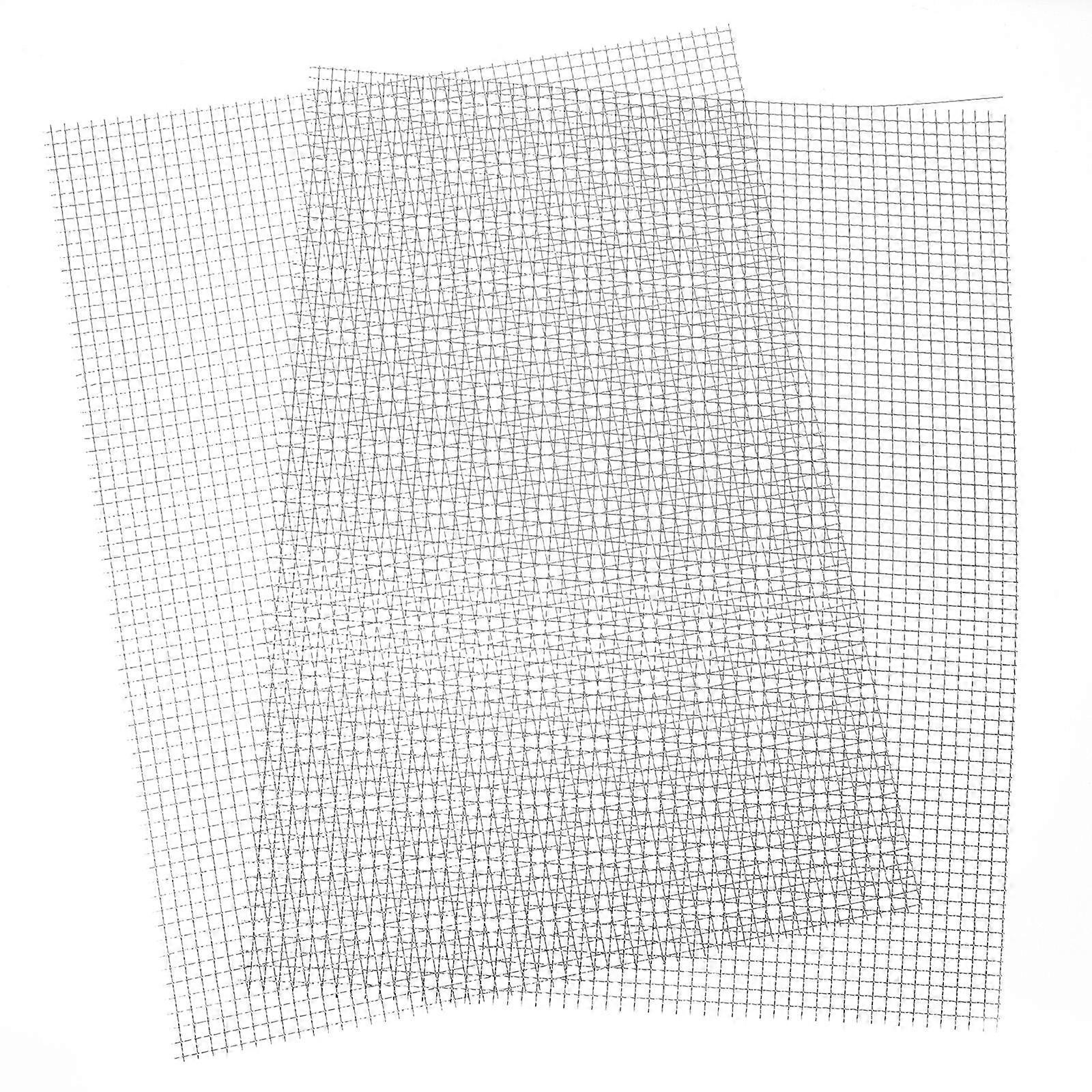 Silver Metal Screen Mesh for Outdoor Ventilation 2Pcs Wire Mesh