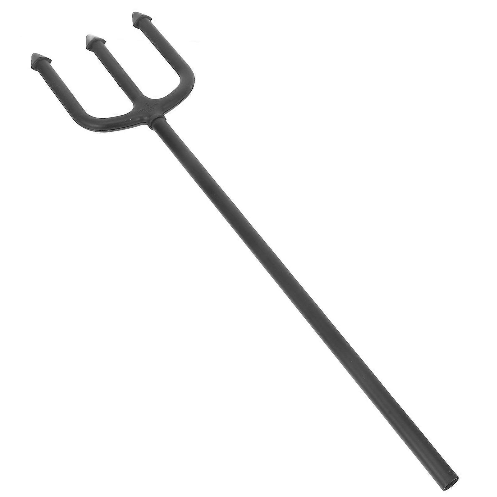 Black ABS Fork Prop for Game Playing with Strong Stability and Comfortable Grip 17.5 Inches