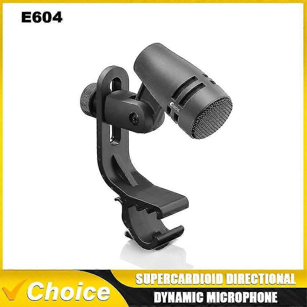 E604 E 604 Wired Dynamic Microphone Tom Snare Evolution Series Cardioid Instrument Drum Microphone With Clip Arm Mount