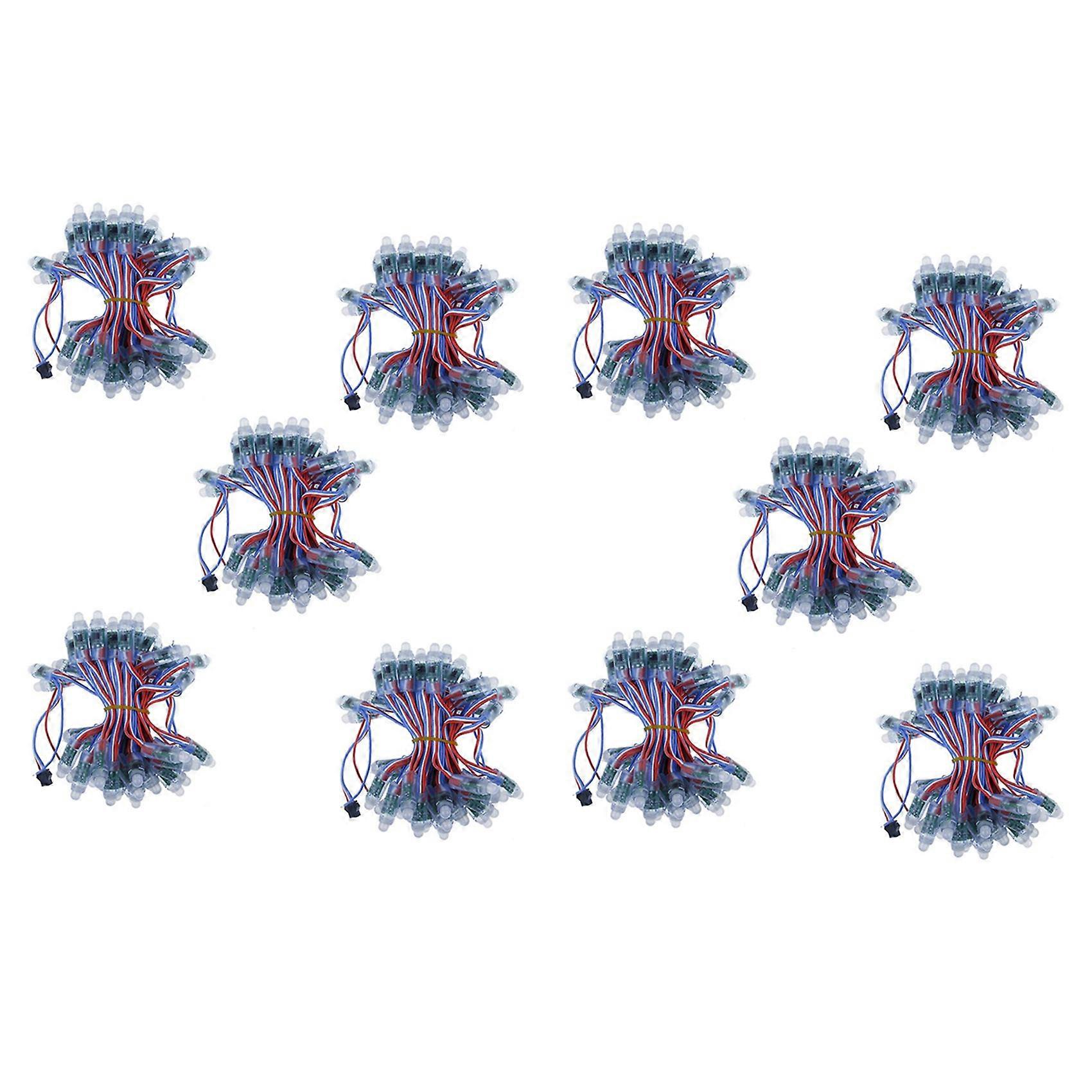 500Pcs 4M/6.5Meter DC5V WS2811 Full Color LED Pixel Light Module 12mm 15cm Wires IP68 Waterproof RGB Digital Led Strings