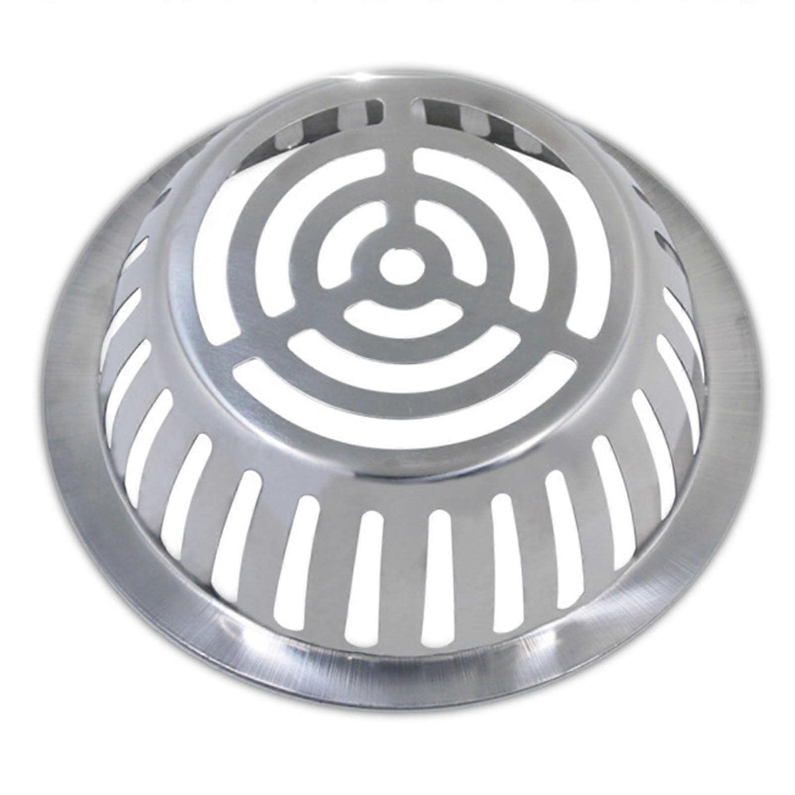 Stainless Steel Gutter Guard Cover with Drain Strainer Dome, 5in RustResistant Clog Prevention